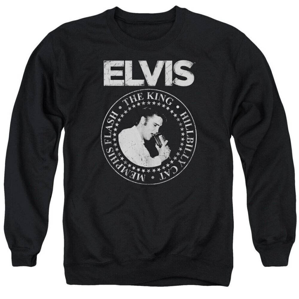 Elvis Presley Rock King Crewneck Music King Of Rock Sweatshirt